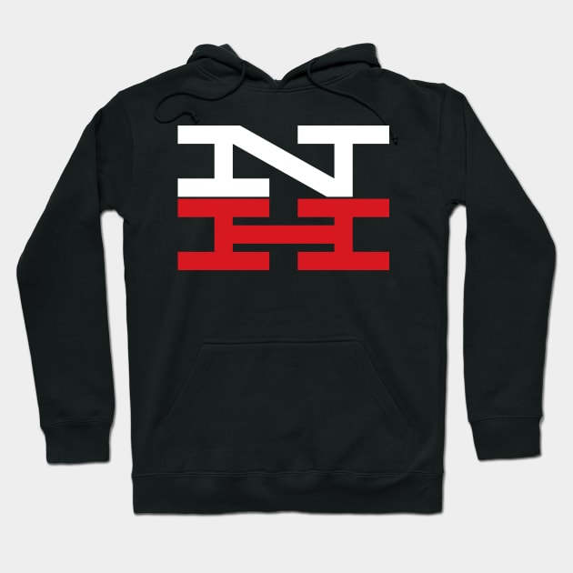 New Haven Railroad 1954 Classic White & Red Logo Hoodie by MatchbookGraphics